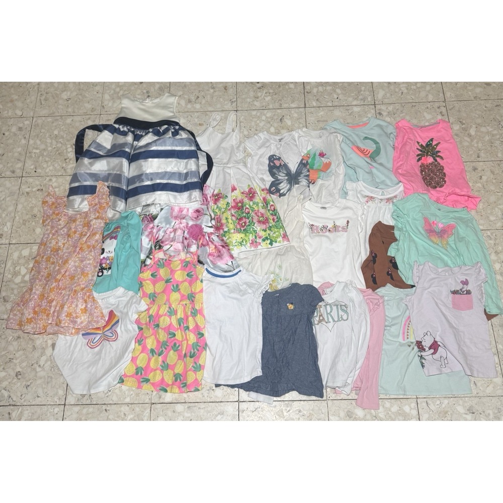 Mixed Lot of Toddler Girls Clothes / Size 5T, 5Y Shirts Dresses Various Brands